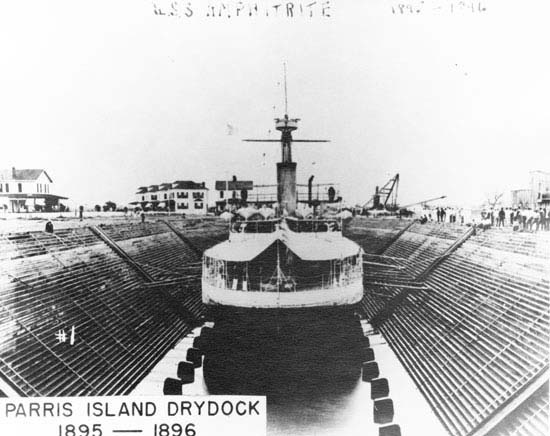 Parris-Island-Drydock-and-Commanding-General's-House