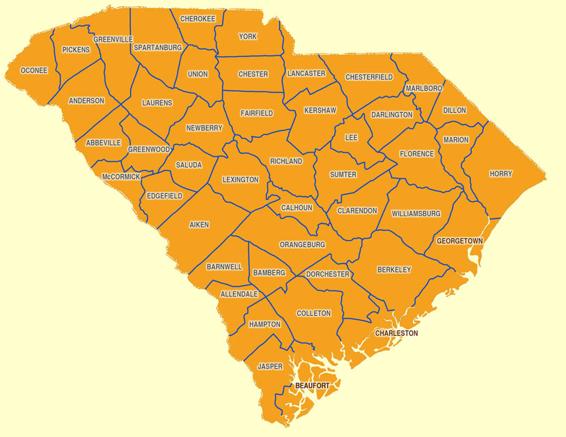 1839 SC MAP Abbeville Aiken Bamberg County South Carolina History    ITS  HUGE 